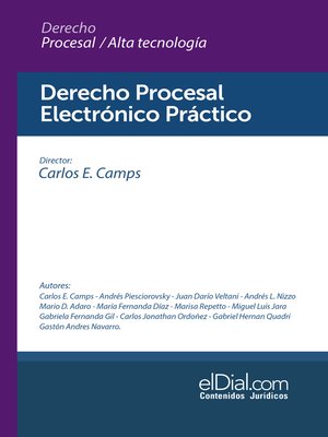 cover image of Derecho Procesal Electrónico Práctico